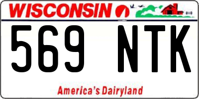WI license plate 569NTK