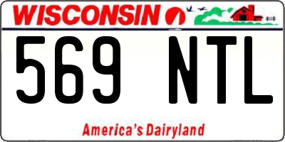WI license plate 569NTL