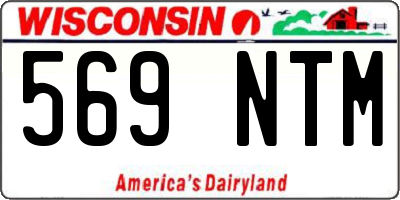 WI license plate 569NTM