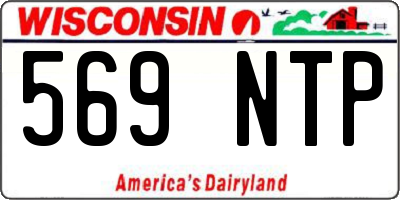 WI license plate 569NTP