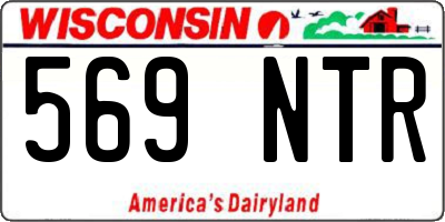 WI license plate 569NTR