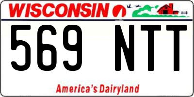WI license plate 569NTT