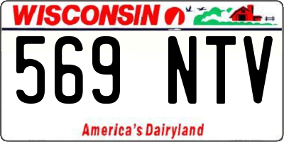 WI license plate 569NTV