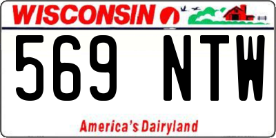 WI license plate 569NTW