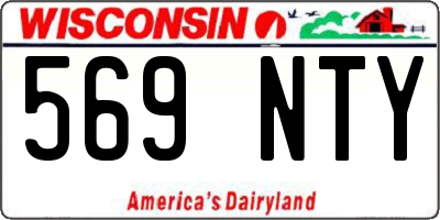 WI license plate 569NTY
