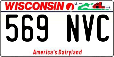 WI license plate 569NVC
