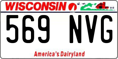 WI license plate 569NVG
