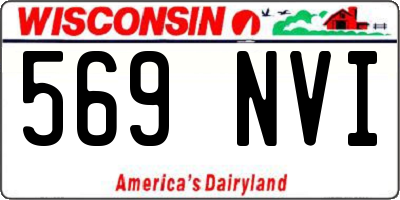 WI license plate 569NVI
