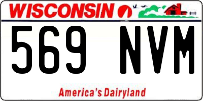 WI license plate 569NVM