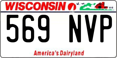 WI license plate 569NVP