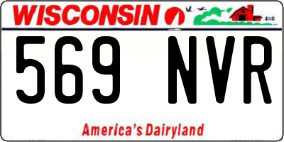 WI license plate 569NVR