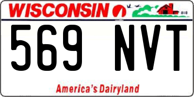 WI license plate 569NVT