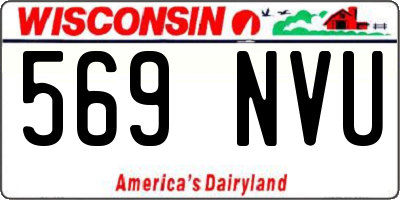 WI license plate 569NVU
