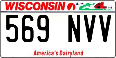 WI license plate 569NVV