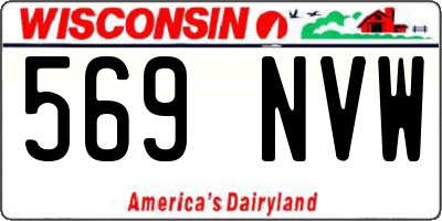 WI license plate 569NVW