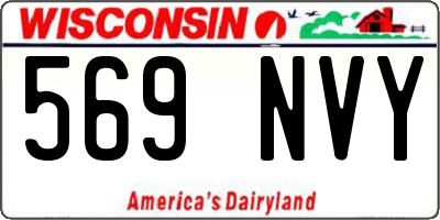 WI license plate 569NVY