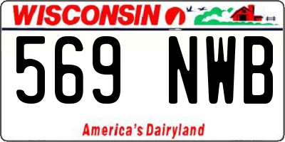 WI license plate 569NWB
