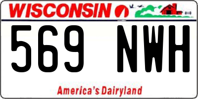 WI license plate 569NWH