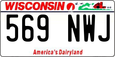 WI license plate 569NWJ