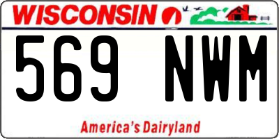 WI license plate 569NWM