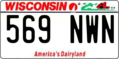 WI license plate 569NWN