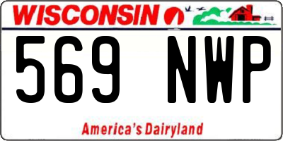 WI license plate 569NWP