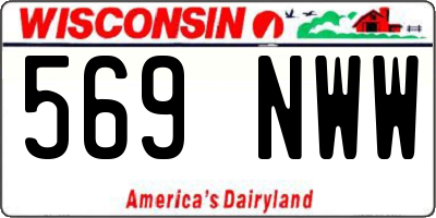WI license plate 569NWW