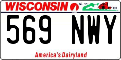 WI license plate 569NWY