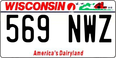 WI license plate 569NWZ