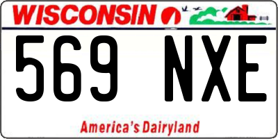 WI license plate 569NXE