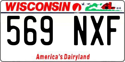 WI license plate 569NXF