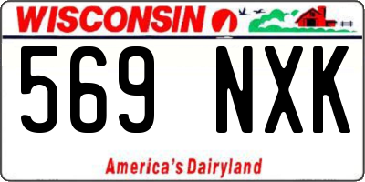 WI license plate 569NXK