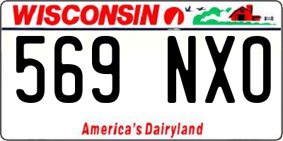 WI license plate 569NXO