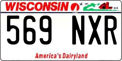 WI license plate 569NXR