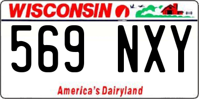 WI license plate 569NXY
