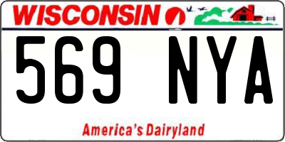WI license plate 569NYA