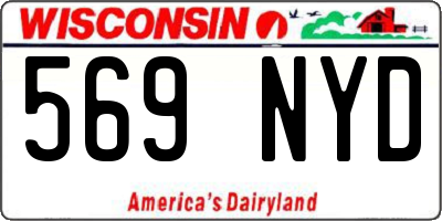 WI license plate 569NYD