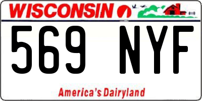 WI license plate 569NYF