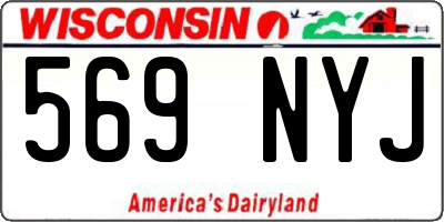 WI license plate 569NYJ