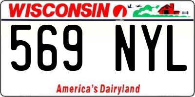 WI license plate 569NYL