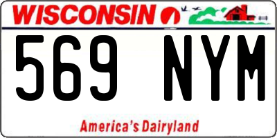 WI license plate 569NYM
