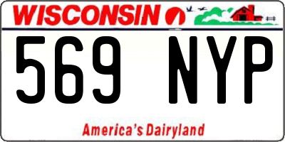 WI license plate 569NYP