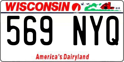 WI license plate 569NYQ