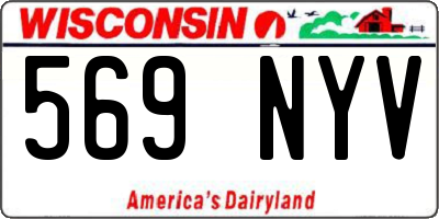WI license plate 569NYV