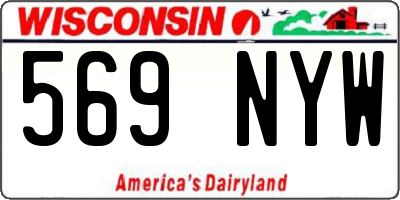 WI license plate 569NYW