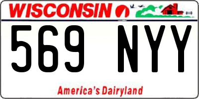 WI license plate 569NYY