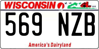 WI license plate 569NZB
