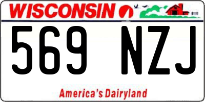 WI license plate 569NZJ