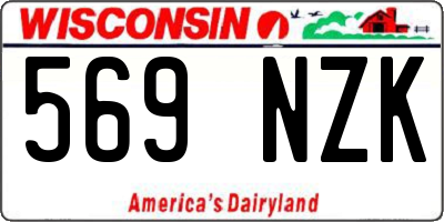 WI license plate 569NZK