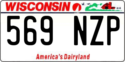 WI license plate 569NZP